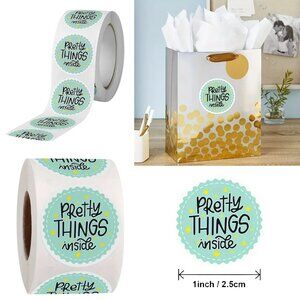 500 Pretty Things Inside Stickers small business 1in round NWT​​​